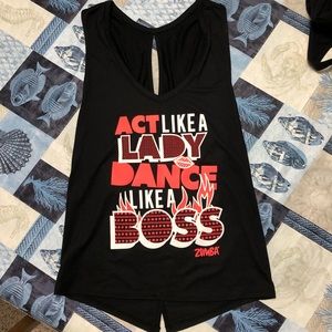 Zumba Open Back Tank Top